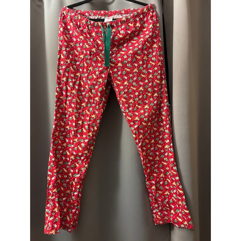 Vineyard Vines Red Whale and Dog Christmas Lounge/Pajama Pants Small 32x30